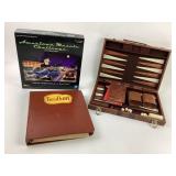 Backgammon Set, American Muscle Board Game, Matchb