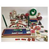 20th Century Christmas Items: Hallmark Tags, Bisqu