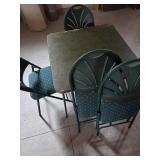Folding Table With Four Matching Chairs
