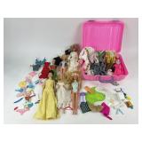 Barbie Travel Case w/ Doll Clothing & Accessories