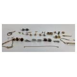 Sterling Silver Cuff Links, Krementz Bracelet, Avo