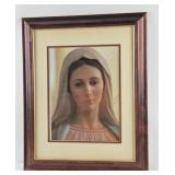 21' x 17' Framed Artwork of Virgin Mary