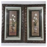 Framed Floral Prints With Ornate Frames
