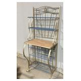Wood and metal Wine Rack