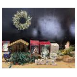 Christmas Decor, Nativity Scene, Holiday Lights