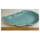 Metlox Pottery Blue Leaf Tray