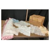 1950s Sheer Baptism Dresses, Baby Blankets, Picnic