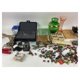 Electronics Components, Tools, Glass Vases