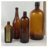 Amber Glass Bottles/ Berghoff Brewing Co Fort Wayn