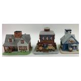 PartyLite Ceramic Buildings Bakery, Farmhouse, Gen