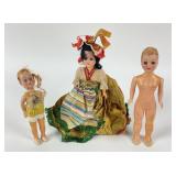 3 Old Dolls