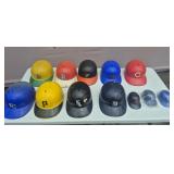 MLB Plastic Batting Helmets - 9 Full Size & 3