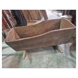 Hand Made Wooden Cradle 17 in. X 36 in. X 18 in.