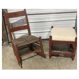 Rocking chair, vanity stool