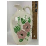 Hull Pottery USA Ewer With Floral Design