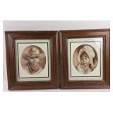 Framed Portrait Prints by Velï¿½ Miller