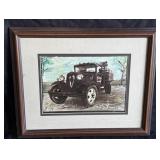 Framed Rustic truck artwork