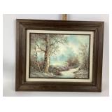 Landscape Oil Painting by T.C. Teki