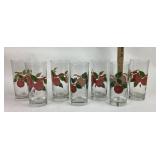 Franciscan Apple Pattern Glass Tumblers