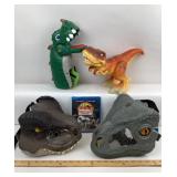 Jurassic Park Mattel Masks, Fisher Price Puppet, B