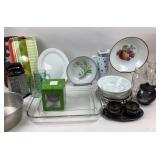 Pyrex, Oneida Silverplate, Coca Cola mugs Vera Bra