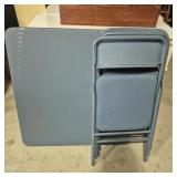 Cosco Padded Folding Chairs & Vinyl Folding Table