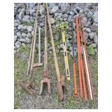 Post Hole Diggers, Axe, Level, Cultivator,