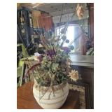 Pot With Artificial Floral Arrangement