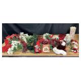 Lighted Tabletop Tree, Santa Hand Puppet, Floral T