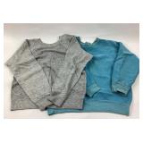 (2) Crew Neck Sweatshirts, Gray/Blue
