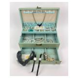 Jewelry Collection & MCM Jewelry Box w/ Key: