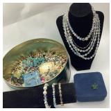 Crystal, Gold-Tone, Beads & Jewelry Assortment