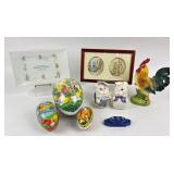 Easter Decor, nesting eggs, Ceramic Figurines, Bea