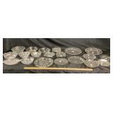 Clear Glass Platters, Bowls, Dishes