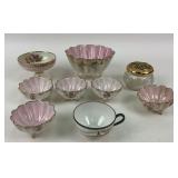 Hand Painted Nippon Tea Cup, Tea Cup, Glass Jar