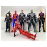 Marvel Action Figures: Avengers, Spiderman, Hulk