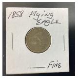 1858 Flying Eagle Fine