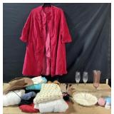 Marguerite Rubel Red Coat, Apparel, Glassware
