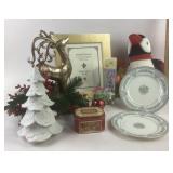 Lenox Oxford Bone China, Holiday Decor, Tin, Snowb