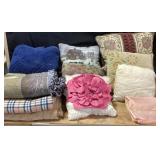 Decorative Throw Pillows, Blankets
