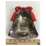 Silver Plated Godinger Christmas Bell Tray