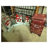 Letters To Santa Lighted Mailbox Decoration &