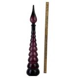 MCM Amethyst Genie Glass Decanter With Stopper