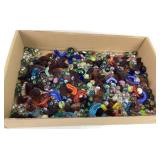 Glass Marbles, Multicolored Glass Pieces