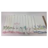 Embroidered Cotton Pillowcases With Floral Designs