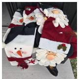 Christmas Stockings with Snowman, Santa Designs