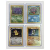 (4) Pokemon Vintage First Edition Cards
