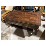 Wood coffee table
