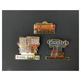 (3) Nascar Mark Martin Race Winner Pins - Las