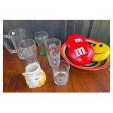 Swirl Striped Bowl, M&M Tins, Star Wars Glasses